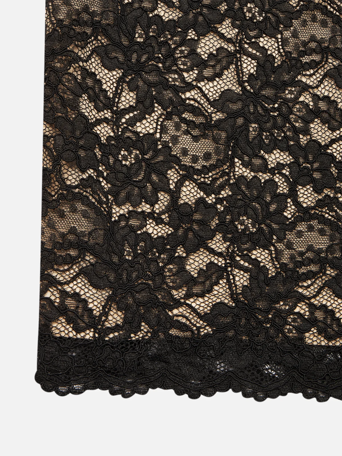 Black Lace Sweetheart Neckline Sheath Midi Velvet Dress