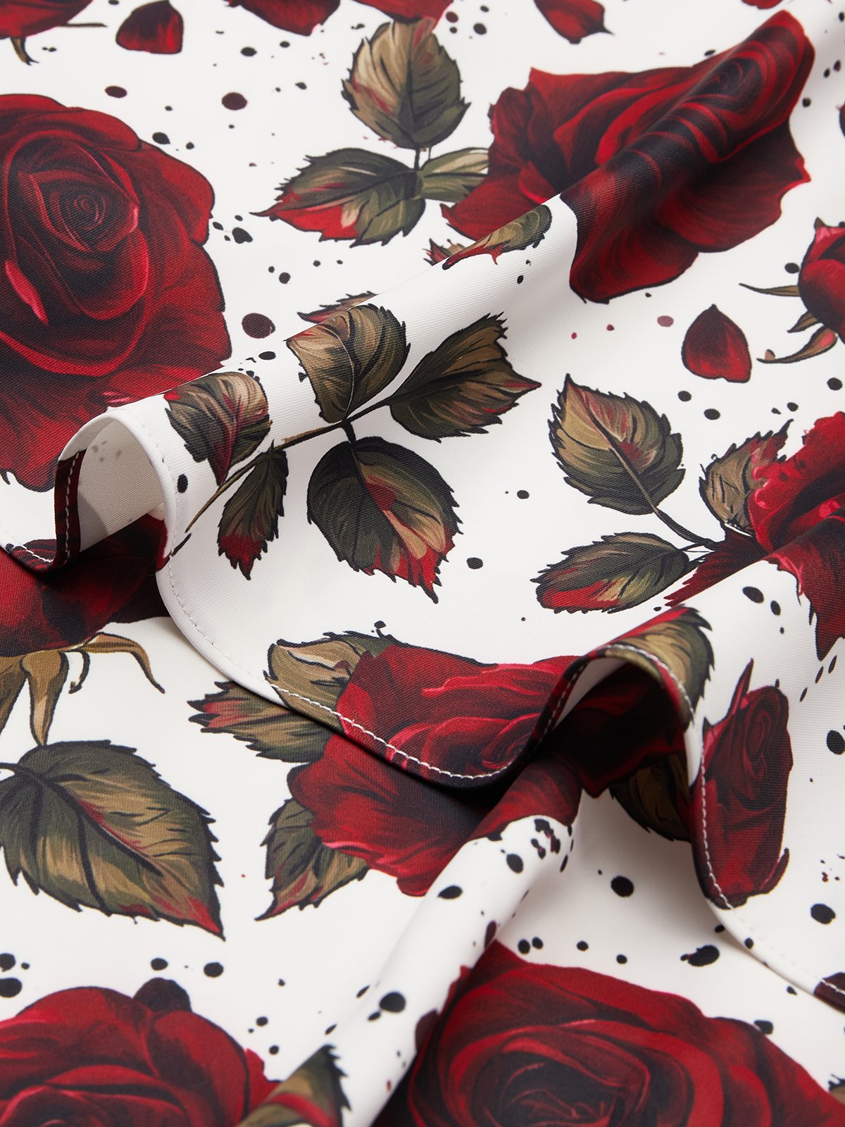 Wine Red Printing Ruffle Skirt Halter Sleeveless A-Line Maxi Dress