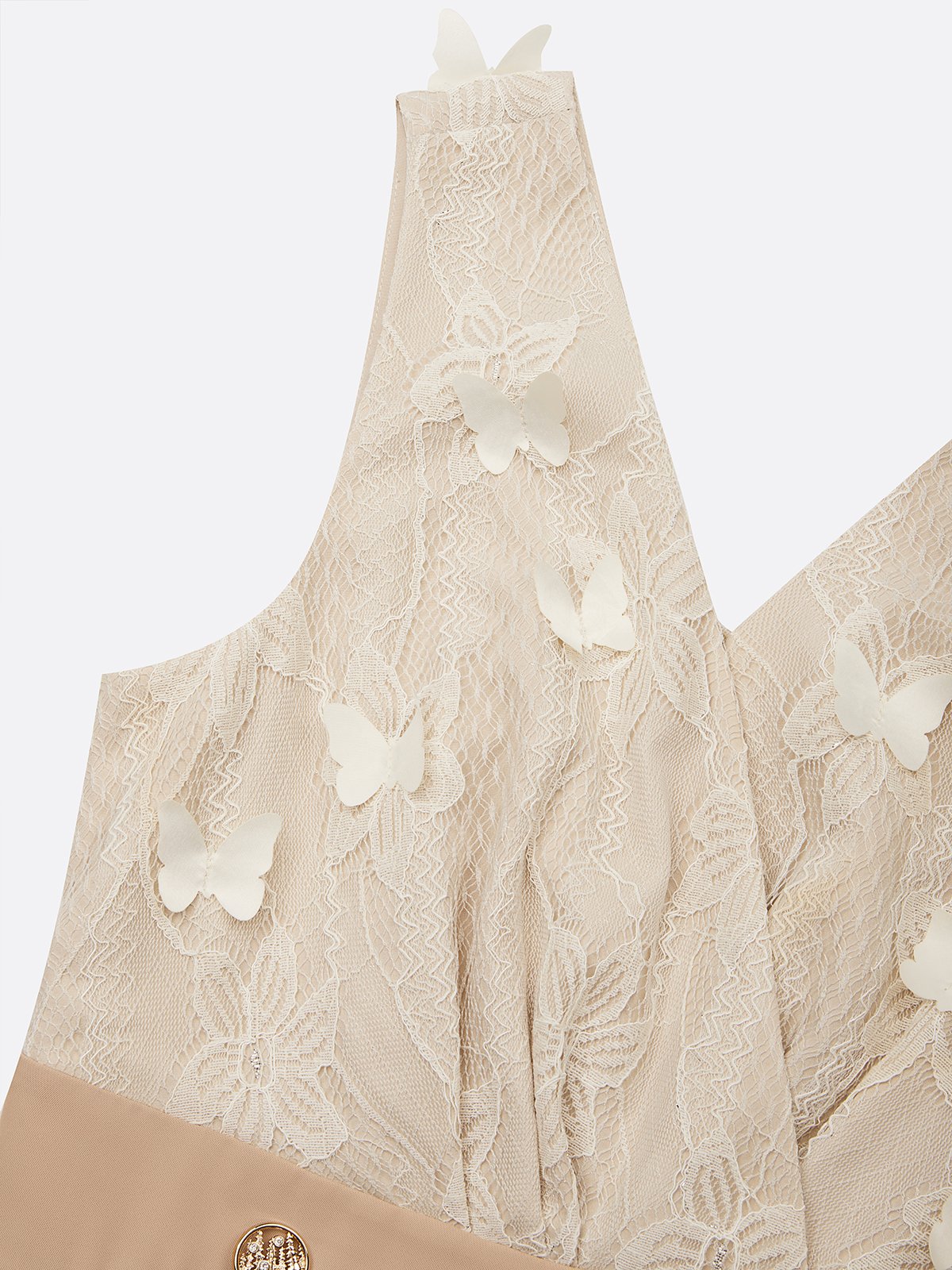 Women Apricot V Neck Sleeveless Jumpsuit