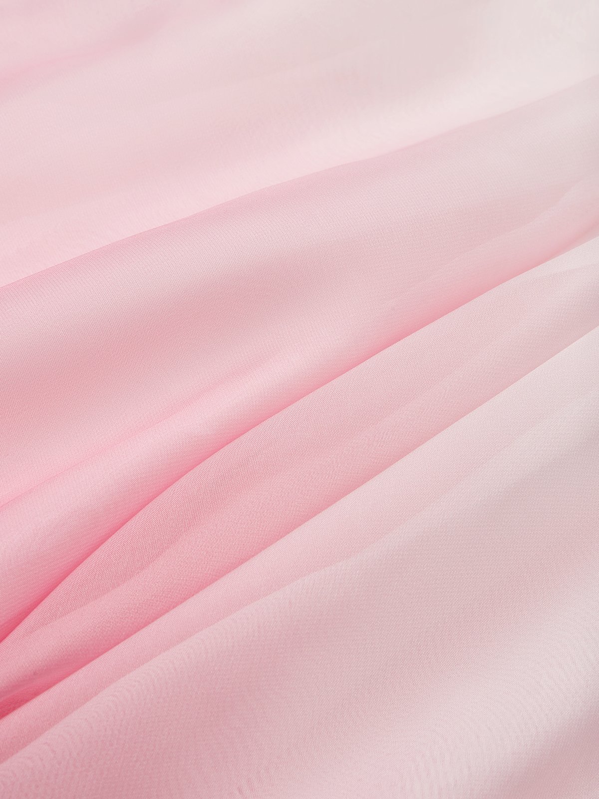 Pink Chiffon Halter Ombre Imitation Pearl Cut Out Sleeveless A-Line Mock Neck Maxi Dress
