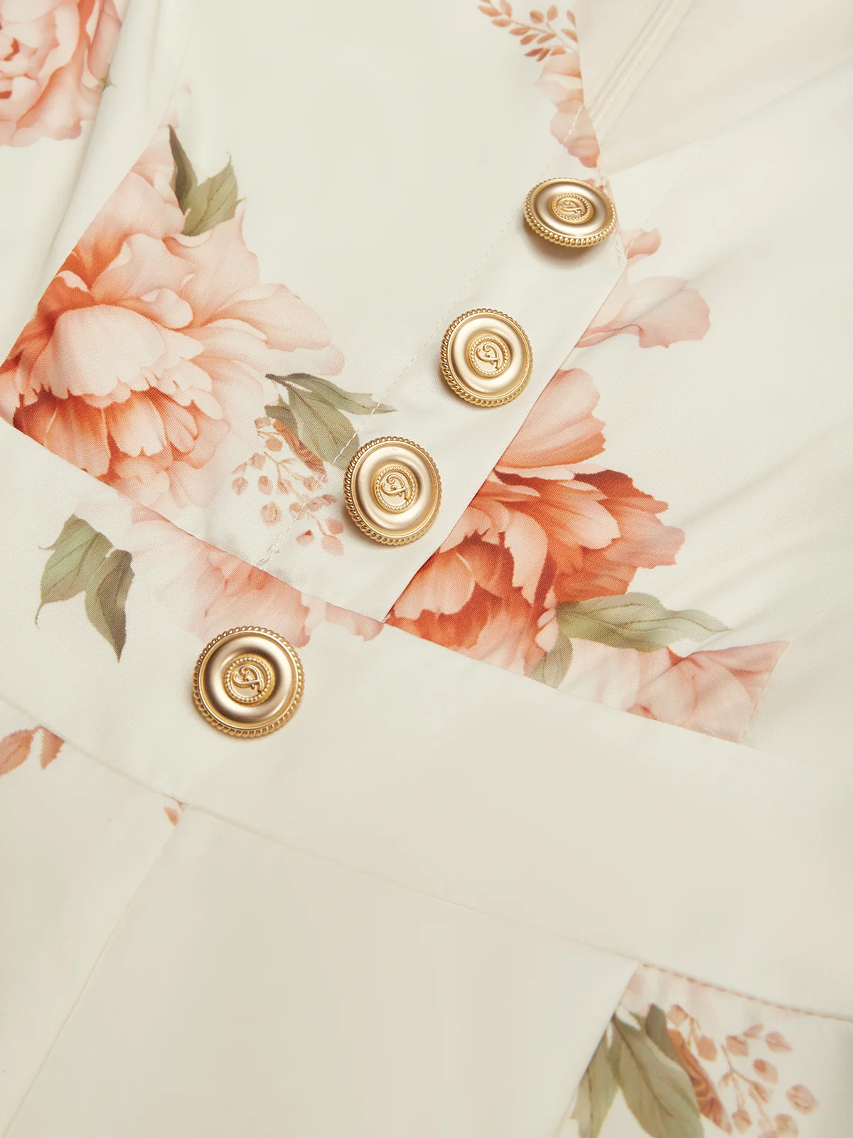 Yellow Floral Buckle Regular Fit Jumpsuit
