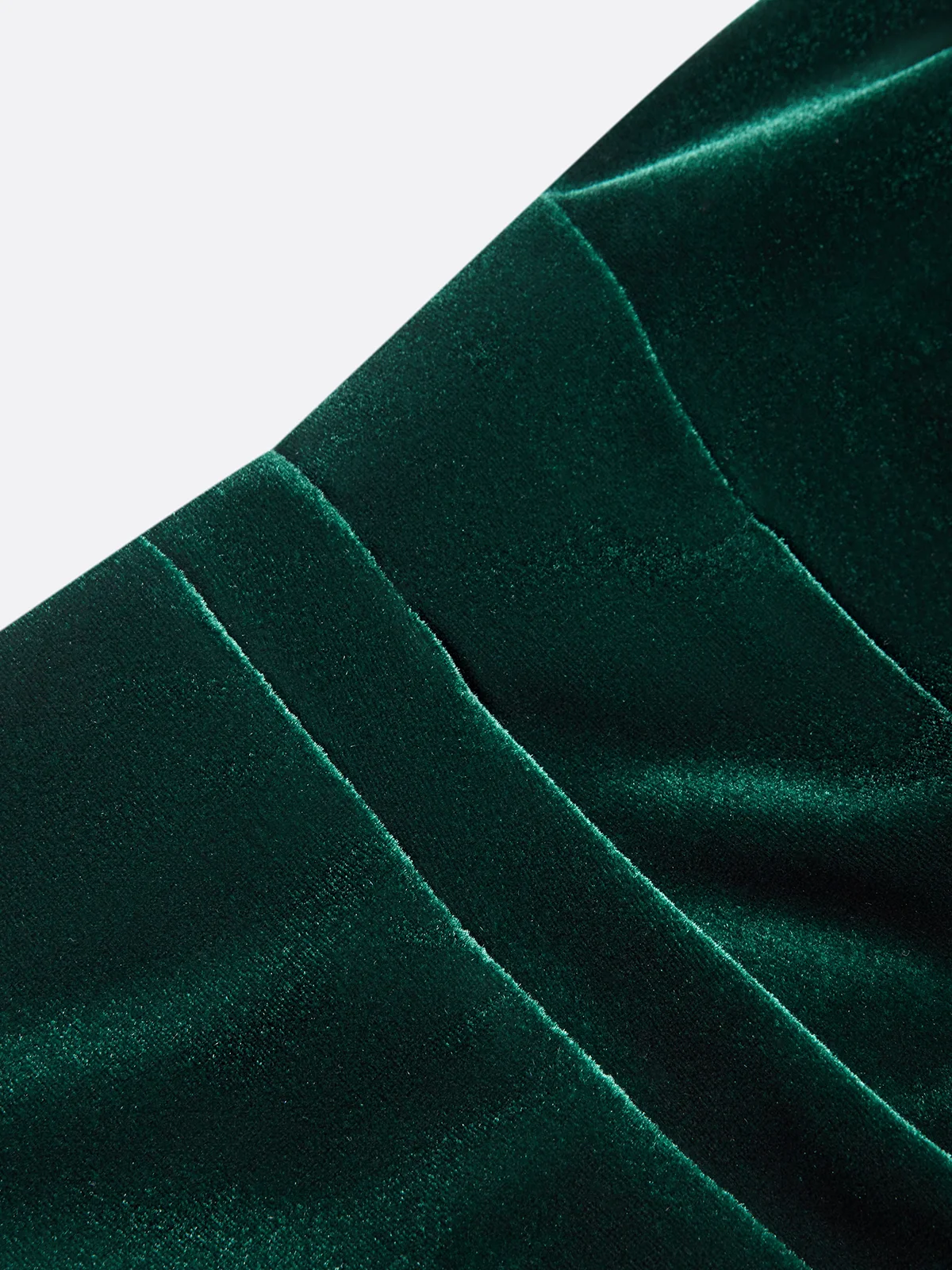 Green Bow Ruched Velvet Boat Neck Long Sleeve Sheath Midi Dress