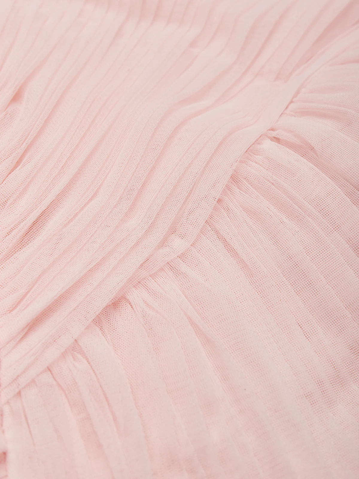 Pink Ruched Slit Tulle Strapless Sleeveless Sheath Gown Dress