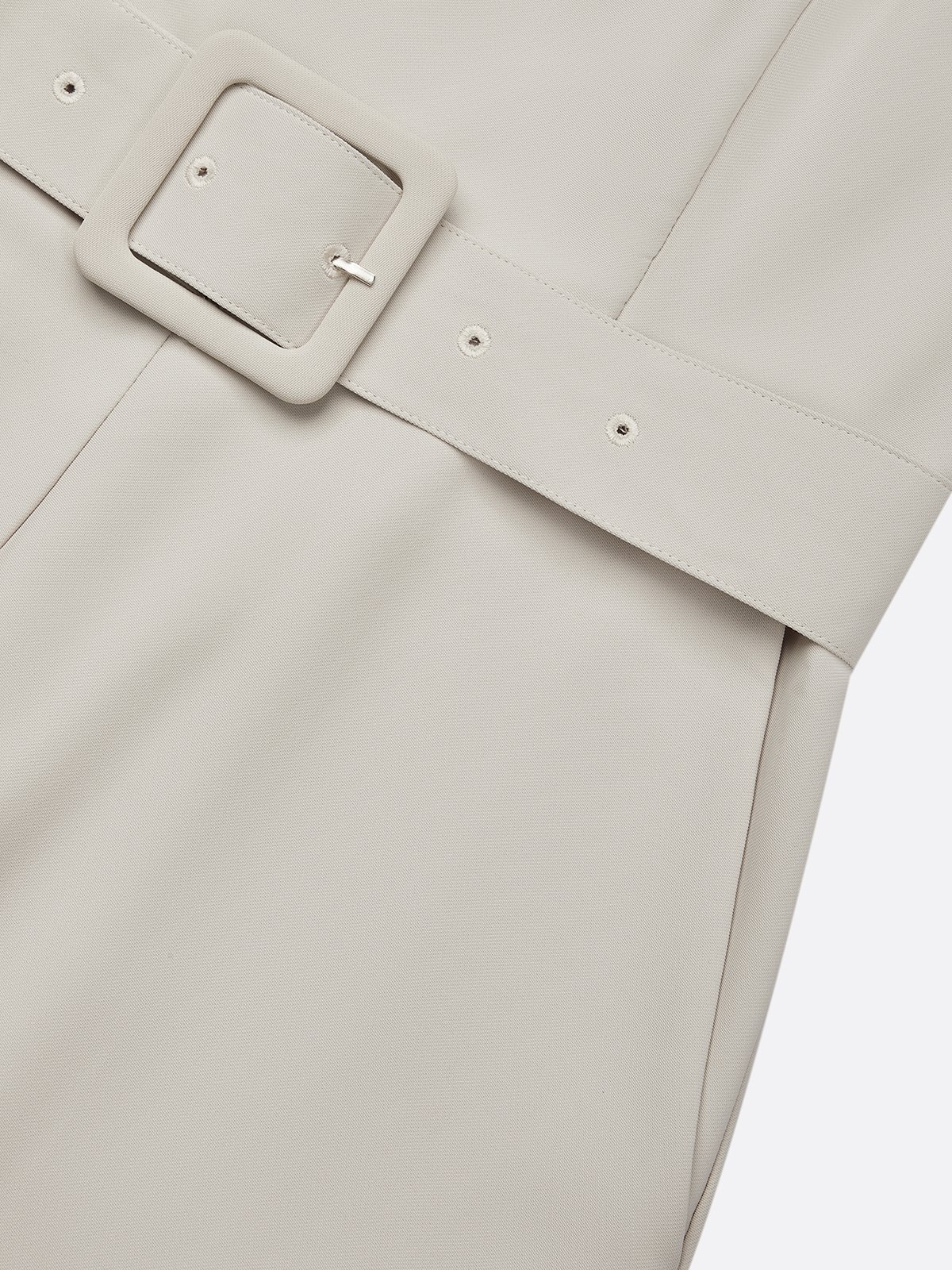 Women Beige Sweetheart Neckline Three Quarter Sleeve Dressy Jumpsuit