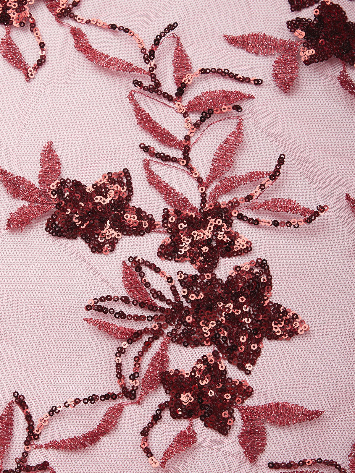 Wine Red Beaded Lace Velvet Off The Shoulder Short Sleeve Mermaid Gown Dress