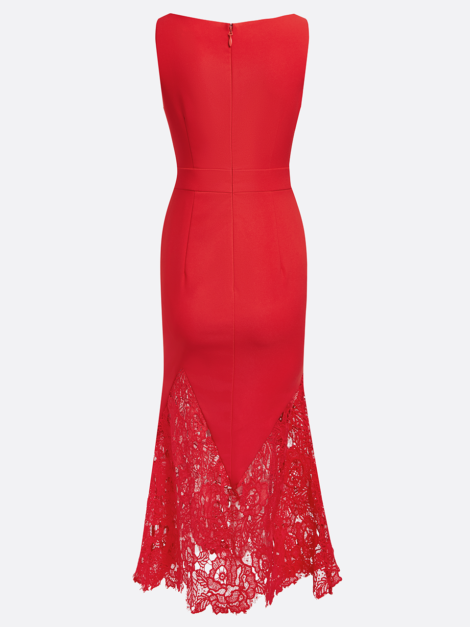 Red Bow Sweetheart Neckline Sleeveless Mermaid Maxi Dress