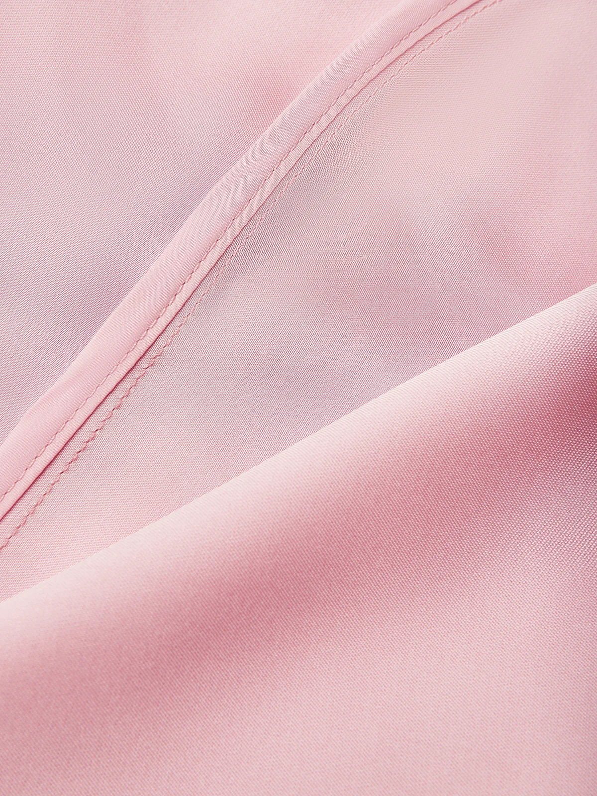 Pink Bow One-Shoulder Satin Sheath Maxi Dress 
