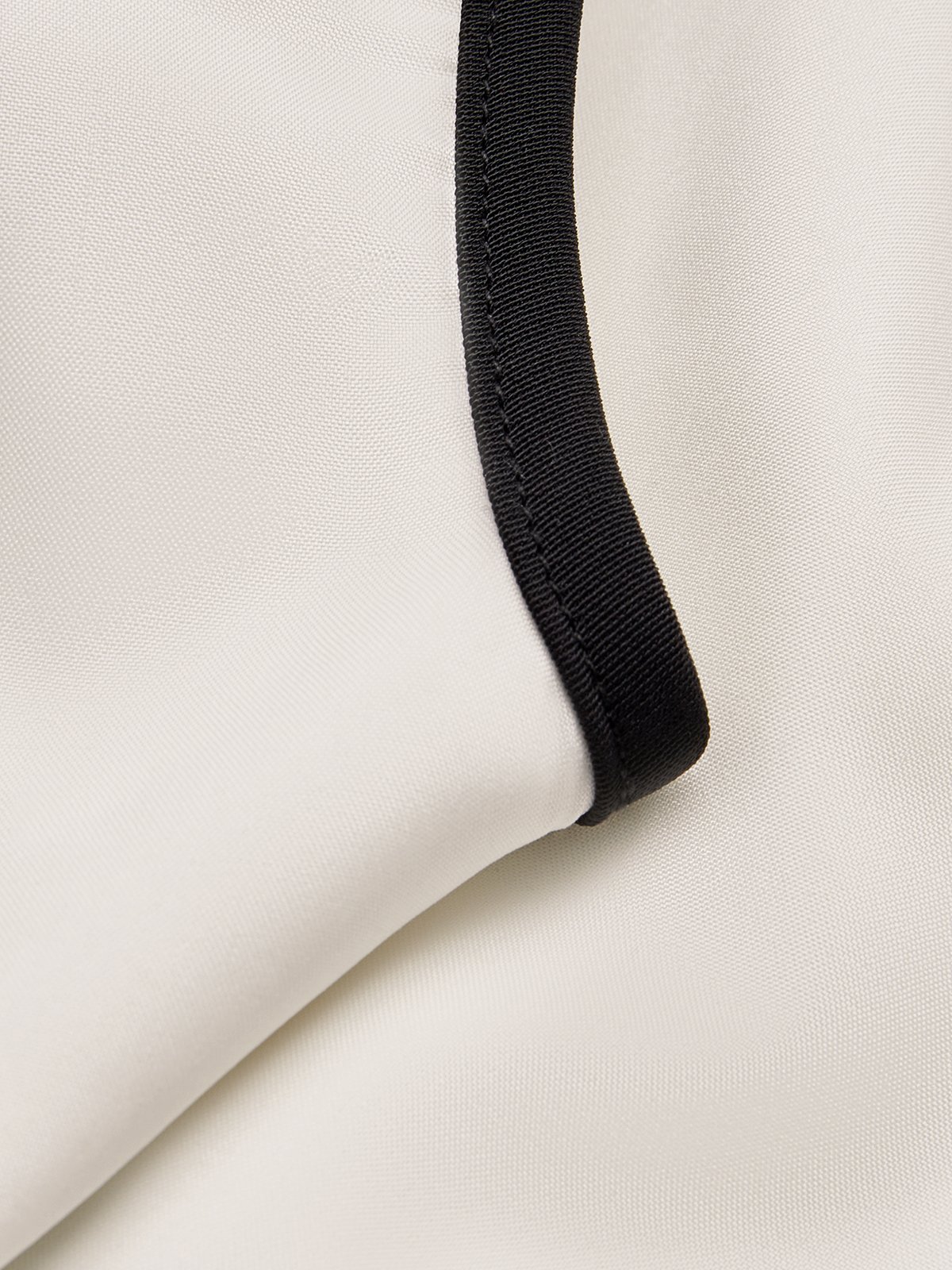 Off White Piping Regular Fit Urban Shawl Collar Jumpsuit