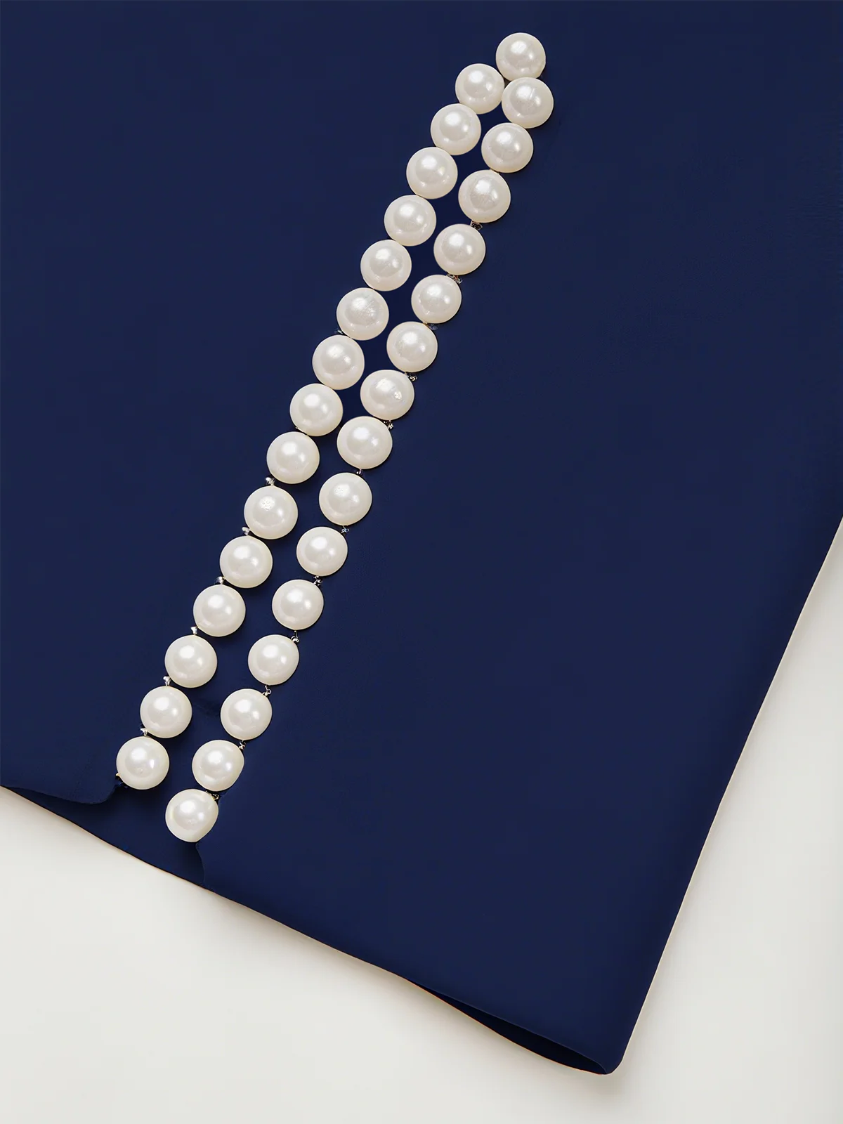 Purplish blue Imitation Pearls Classic Crew Neck Half Sleeve Sheath Midi Dress