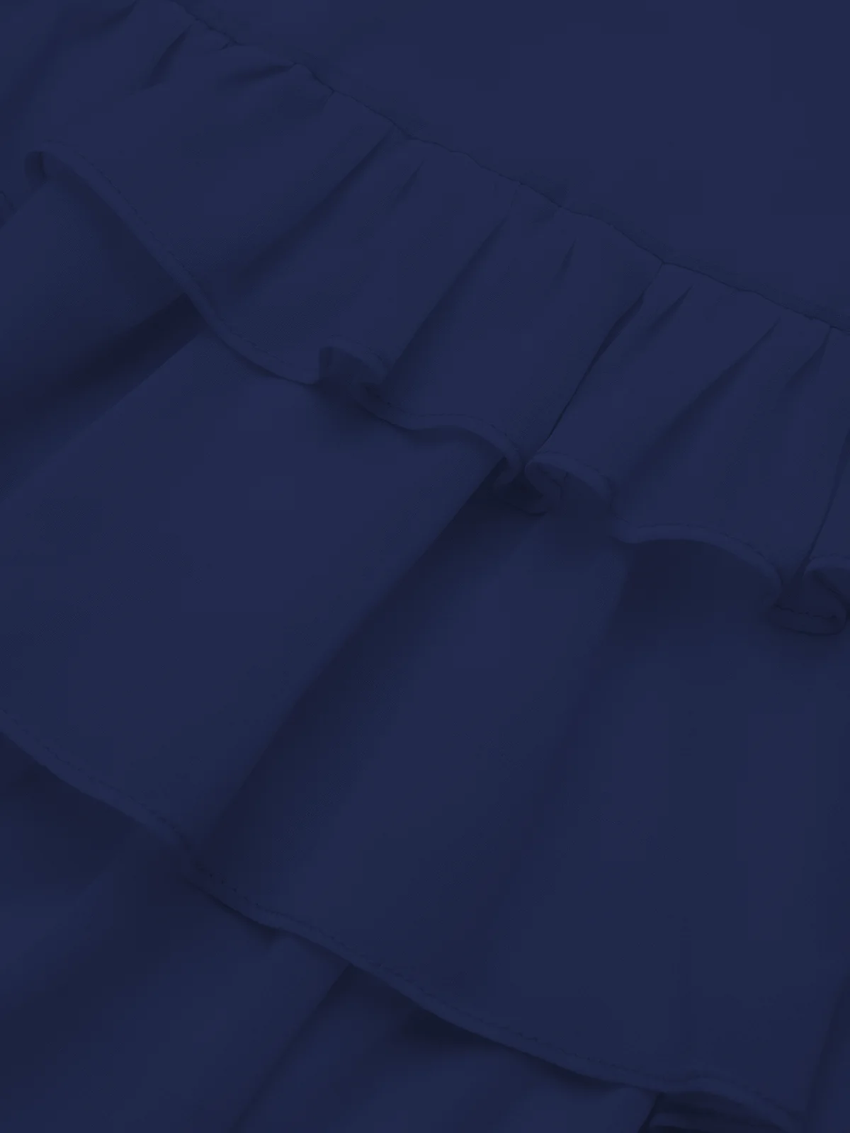 Purplish Blue Peplum Tiered Chiffon Halter Sleeveless A-Line Maxi Two-piece Dress