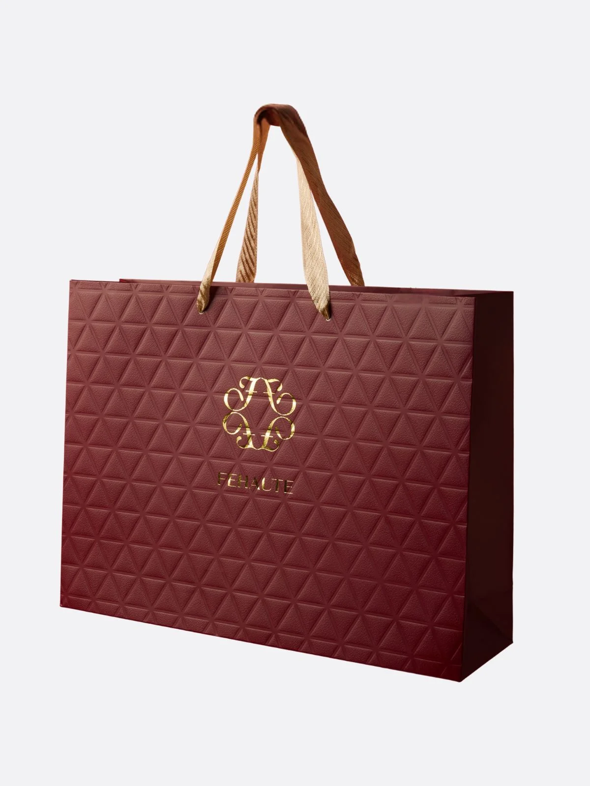 Gift Bag Fehaute Burgundy Paper Bag with Handles