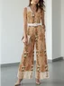 Morden Regular Fit Floral Embroidery Jumpsuit With Belt